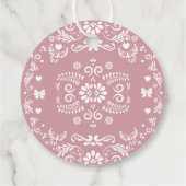 Cielito Lindo Talavera Mexican Baby Shower Danke Geschenkanhänger (Rückseite)