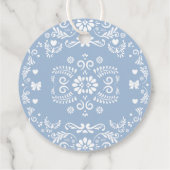 Cielito Lindo Talavera Mexican Baby Shower Danke Geschenkanhänger (Rückseite)