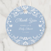 Cielito Lindo Talavera Mexican Baby Shower Danke Geschenkanhänger (Vorderseite)