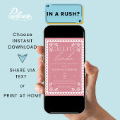 Cielito Lindo Talavera Mexican Baby Shower Einladung