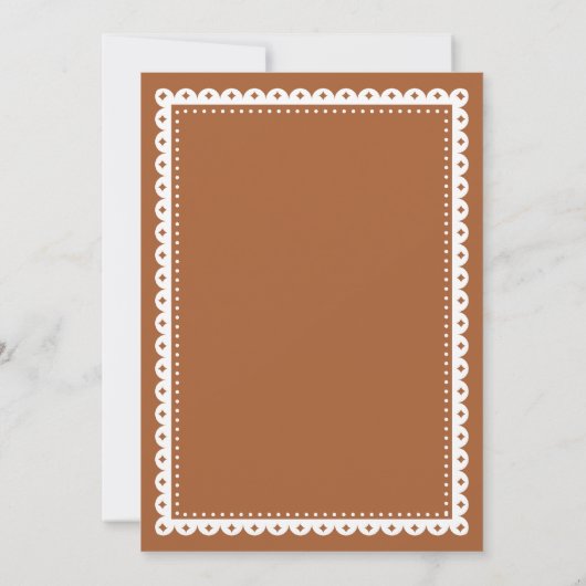 Cielito Lindo Talavera Mexican Baby Shower Einladung (Rückseite)