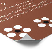 Cielito Lindo Talavera Mexican Baby Shower Game Poster (Ecke)