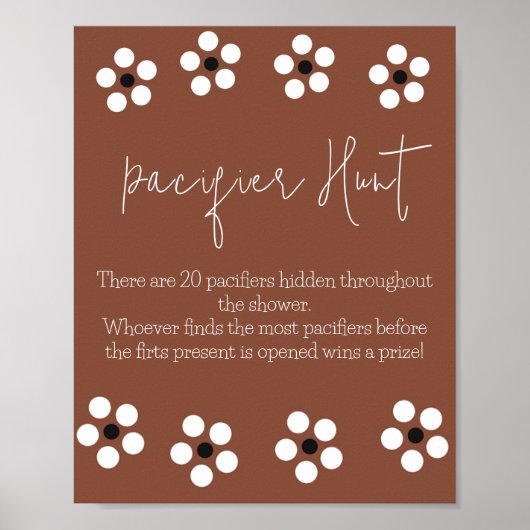 Cielito Lindo Talavera Mexican Baby Shower Game Poster (Vorne)