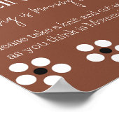 Cielito Lindo Talavera Mexican Baby Shower Game Poster (Ecke)