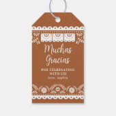 Cielito Lindo Talavera Mexican Baby Shower Geschenkanhänger (Rückseite)