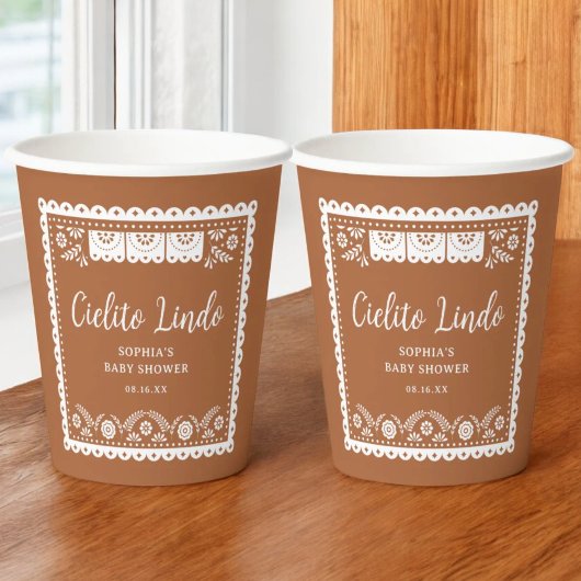 Cielito Lindo Talavera Mexican Baby Shower Pappbecher
