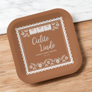Cielito Lindo Talavera Mexican Baby Shower Pappteller