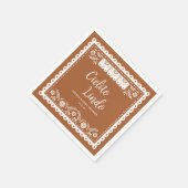 Cielito Lindo Talavera Mexican Baby Shower Serviette (Ecke)