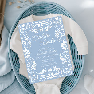 Cielito Lindo Talavera Mexican Boy Baby Shower Einladung