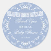 Cielito Lindo Talavera Mexican Boy Baby Shower Runder Aufkleber (Vorderseite)