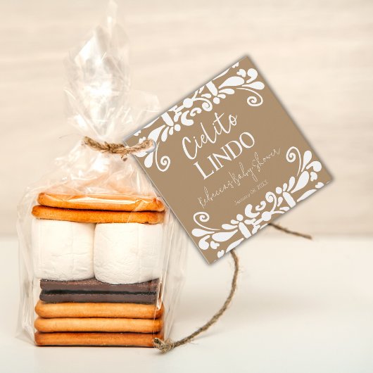 Cielito Lindo Talavera Mexican Fiesta Baby Shower Geschenkanhänger