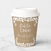 Cielito Lindo Talavera Mexican Fiesta Baby Shower Pappbecher (Vorderseite)