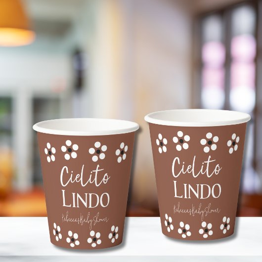 Cielito Lindo Talavera Mexican Fiesta Baby Shower Pappbecher