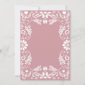 Cielito Lindo Talavera Mexican Girl Baby Shower Einladung (Rückseite)