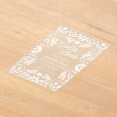 Cielito Lindo Talavera Mexican Niedlich Baby Showe Acryleinladungen (Ablage )