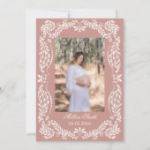 Cielito Lindo Talavera Mexican Pink Baby Shower Einladung (Rückseite)