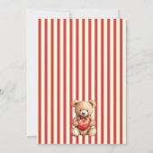 Cielito Lindo teddy heart baby shower Einladung (Rückseite)