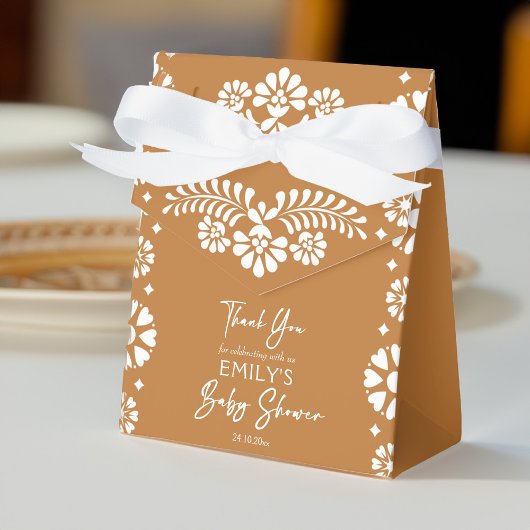 Cielito lindo Terracotta Babydusche bevorzugt Geschenkschachtel