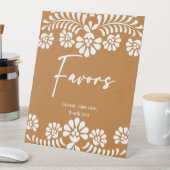 Cielito lindo Terracotta Babydusche bevorzugt Tisc Sockelschild (In Situ)