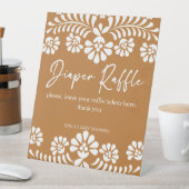 Cielito lindo Terracotta Babydusche Windpreisraffi Sockelschild (In Situ)