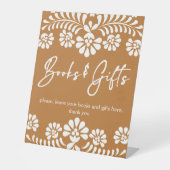 Cielito lindo Terracotta Babyduschgeschenke Tabell Sockelschild (Vorderseite)