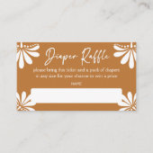 Cielito lindo terracotta Mexican diaper Tombola Begleitkarte (Vorderseite)