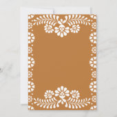 Cielito lindo terracotta mexikanische 60. Geburtst Einladung (Rückseite)