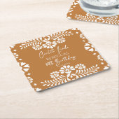 Cielito lindo terracotta mexikanische 60. Geburtst Rechteckiger Pappuntersetzer (angewinkelt)