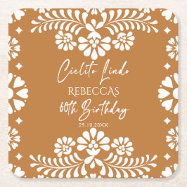 Cielito lindo terracotta mexikanische 60. Geburtst Rechteckiger Pappuntersetzer