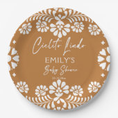 Cielito lindo terracotta Mexiko Babydusche Pappteller (Vorderseite)