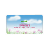 Cielo 02 - Etikett Adressaufkleber (Vorne)