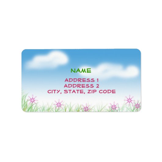 Cielo 02 - Etikett Adressaufkleber (Vorne)