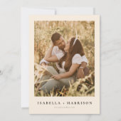 CIERA Bohemisch Fall Earthy Pampas Foto Wedding Einladung (Rückseite)