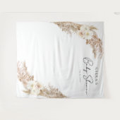 CIERA Bohemisch Pampas Grass Baby Dusche Wandteppich (Vorderseite (Horizontal))