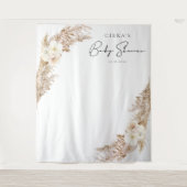 CIERA Bohemisch Pampas Grass Baby Dusche Wandteppich (Vorderseite)