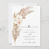 CIERA Boho Dry Pampas Grass Save the Date Einladung (Vorderseite)