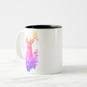 CIERV O ENTRE FLORES ZWEIFARBIGE TASSE (Vorderseite Links)