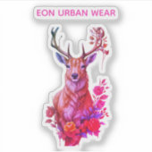 CIERVO ENTRE FLORES AUFKLEBER (Vorderseite)