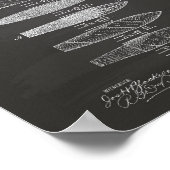 Cigar 1887 Chalkboard für Patentkunst Poster (Ecke)