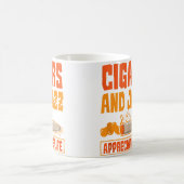 Cigar And Jazz Appreciate Life Cigar Enthusiast Ja Kaffeetasse (Mittel)