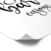 Cigar Bar Black and White 8x10 Wedding Sign Poster (Ecke)