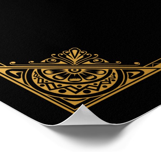 CIGAR Bar Gatsby inspiriert Hochzeitszeichen Poster (Ecke)