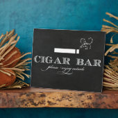 Cigar Bar Sign Table Easel Fotoplatte (Seite)