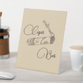 Cigar Bar Stehend Signatur für Trauzeugen Sockelschild (In SItu)