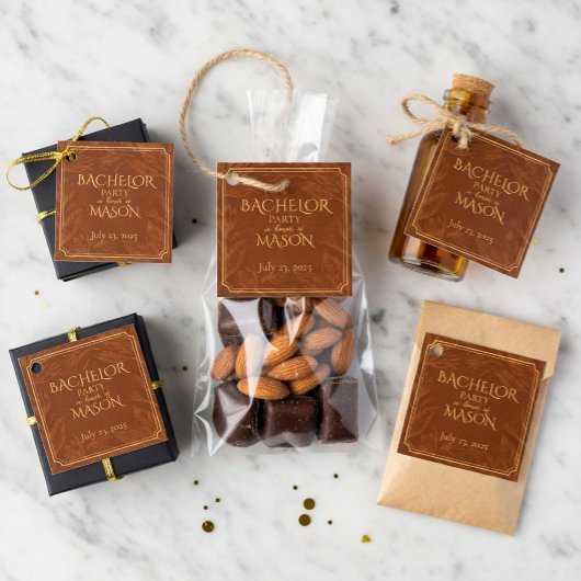 Cigar Bar Theme Bachelor Party Geschenkanhänger