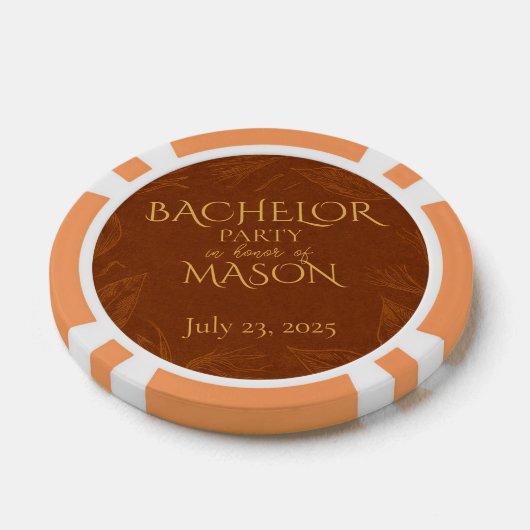 Cigar Bar Theme Bachelor Party Pokerchips (Einzeln)