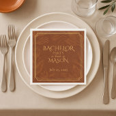 Cigar Bar Theme Bachelor Party Serviette
