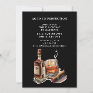 Cigar Birthday Party Einladung