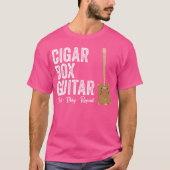 Cigar Box Gitarrenbauer Gitarre Player Crafting Gr T-Shirt (Vorderseite)