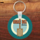 Cigar Box Guitar Schlüsselanhänger (Vorderseite)